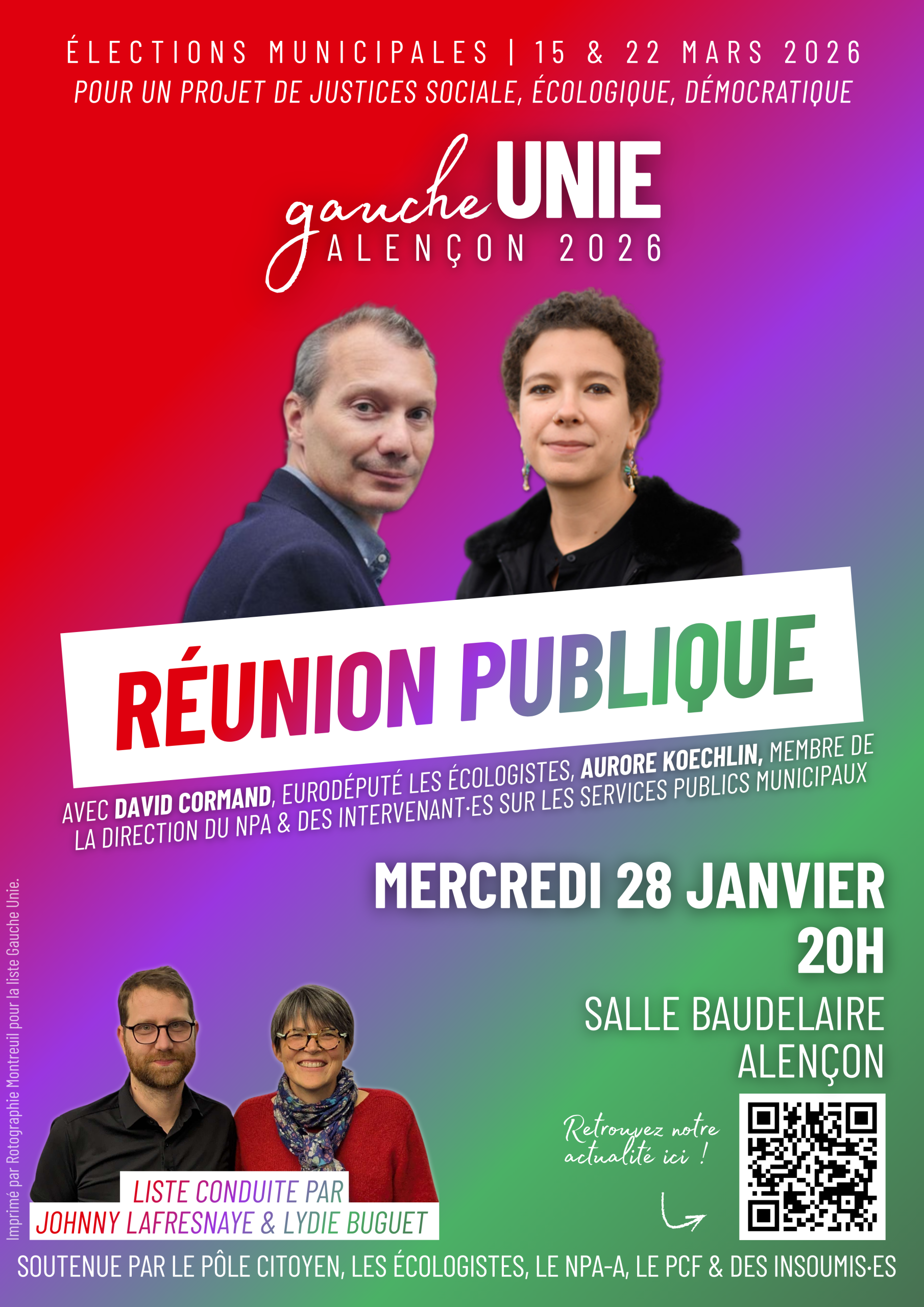 Tous à la salle Baudelaire le 28 janvier!
