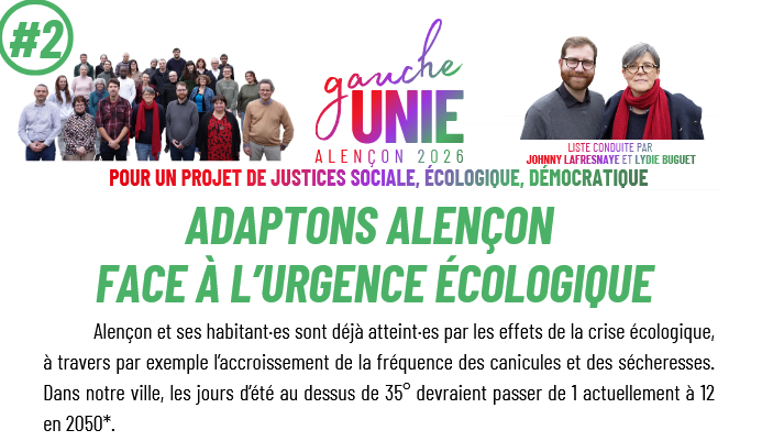 Tract : Adaptons Alençon face à l&rsquo;urgence écologique